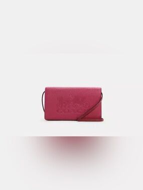 Coach C5887 Anna Fold-over Clutch Crossbody Color-block Horse & Carriage
